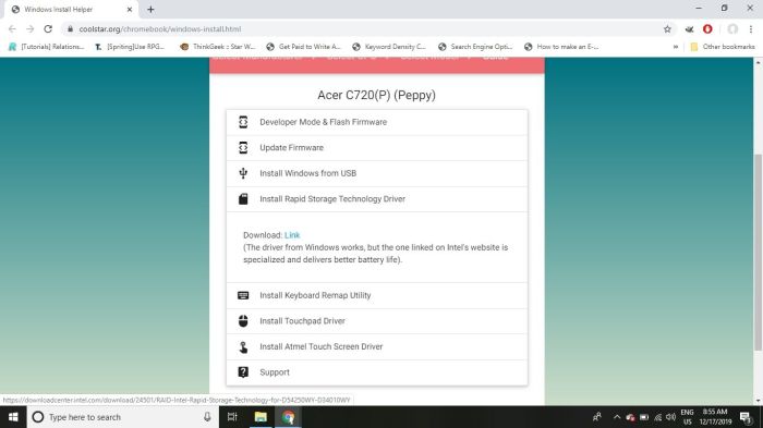 Chromebook installer