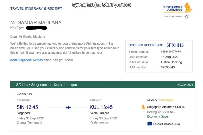 Plane tickets