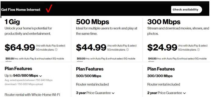 Verizon internet installation fee