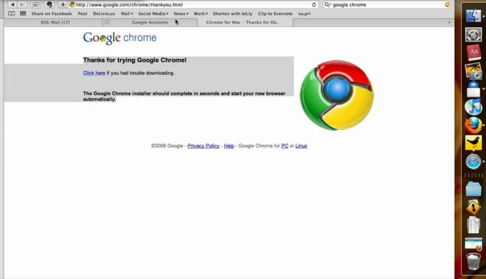 Install google chrome mac os x