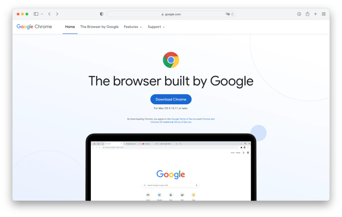 Installation google chrome mac