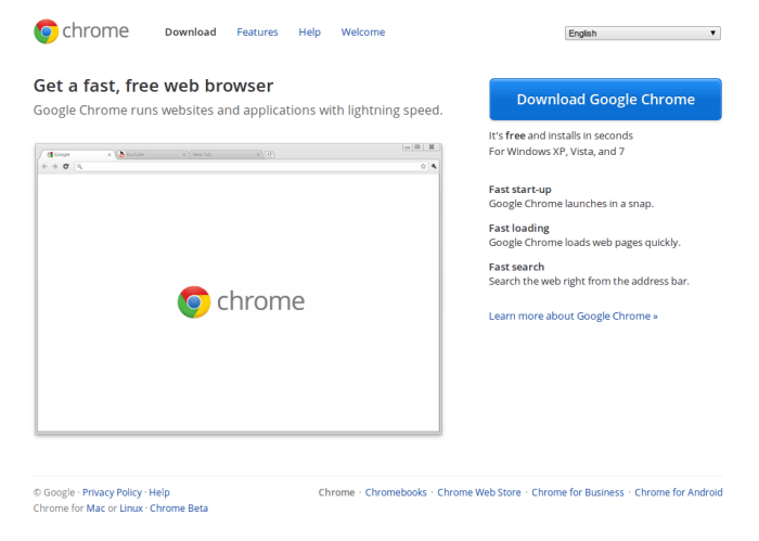 Chrome installing