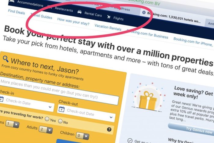 Booking com flights