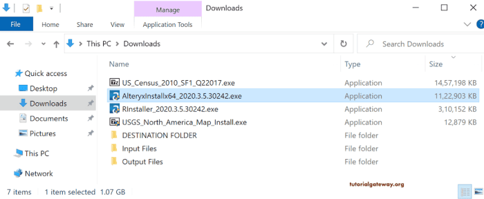 Install alteryx