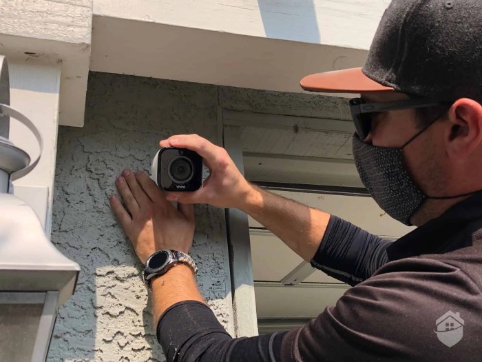 Vivint installation camera outdoor installing install