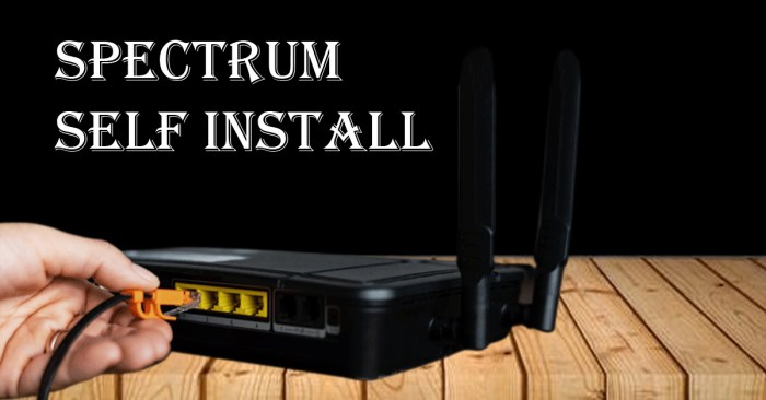 What comes in spectrum self install kit