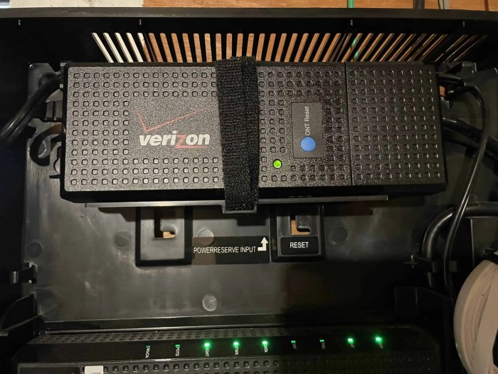 Verizon internet installation