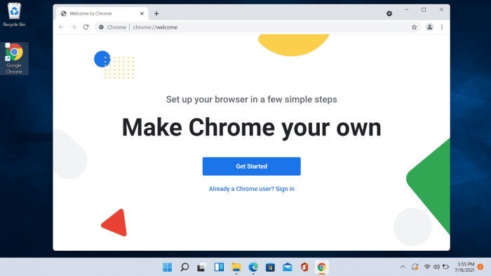 Install chrom