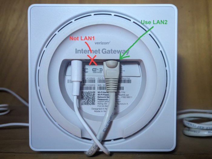 Installing verizon internet