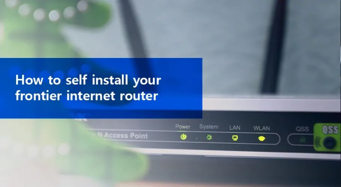 Fios internet installation