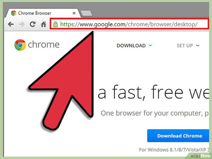 Installation of google chrome