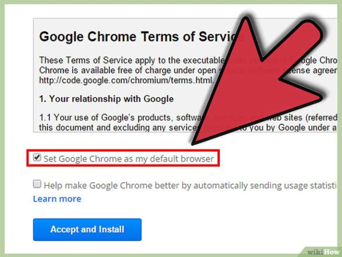 Chrome to install